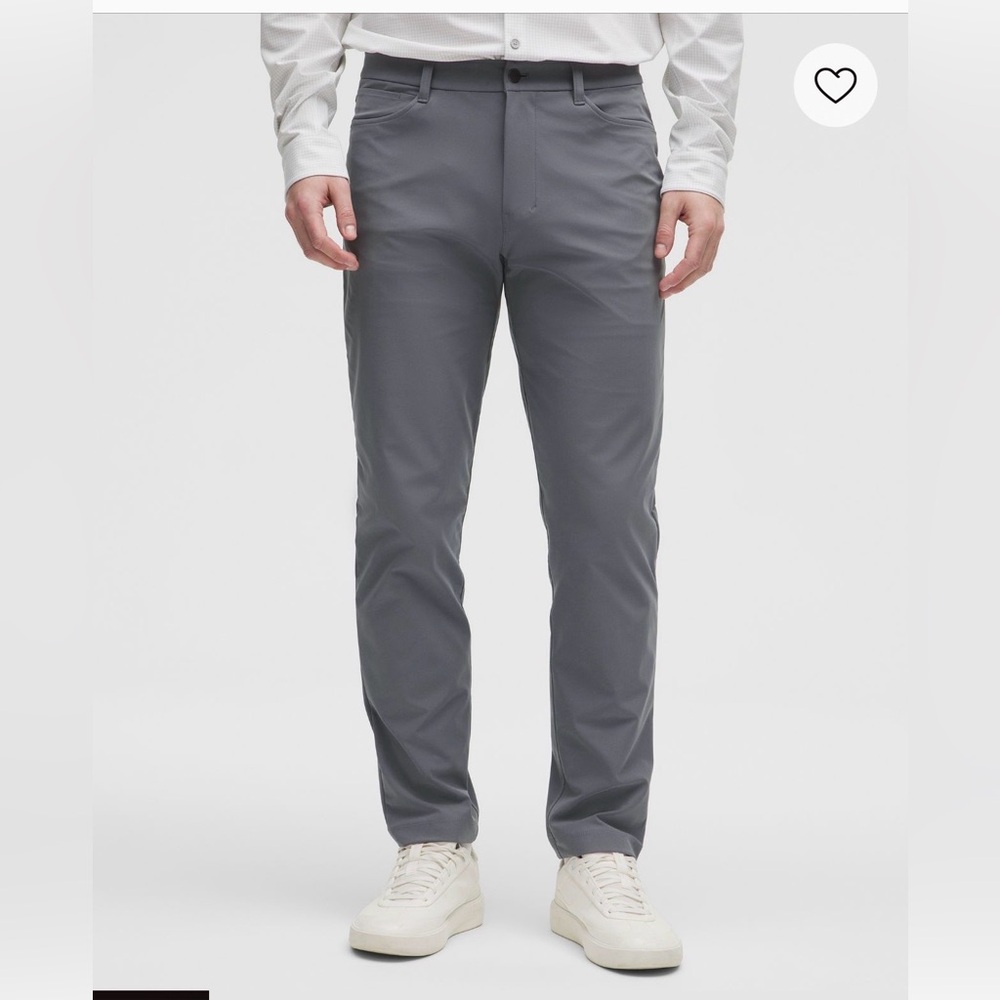 Lululemon ABC Classic-Fit 5 Pocket Pant 35x32. Gray